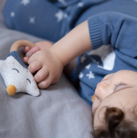 Celestial Star Wooden Baby Rattle