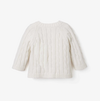Cream Cotton Cable Knit Sweater