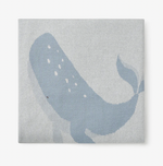 Whale Knit Cotton Blanket