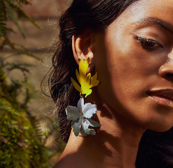 Huahine Orchid Earrings