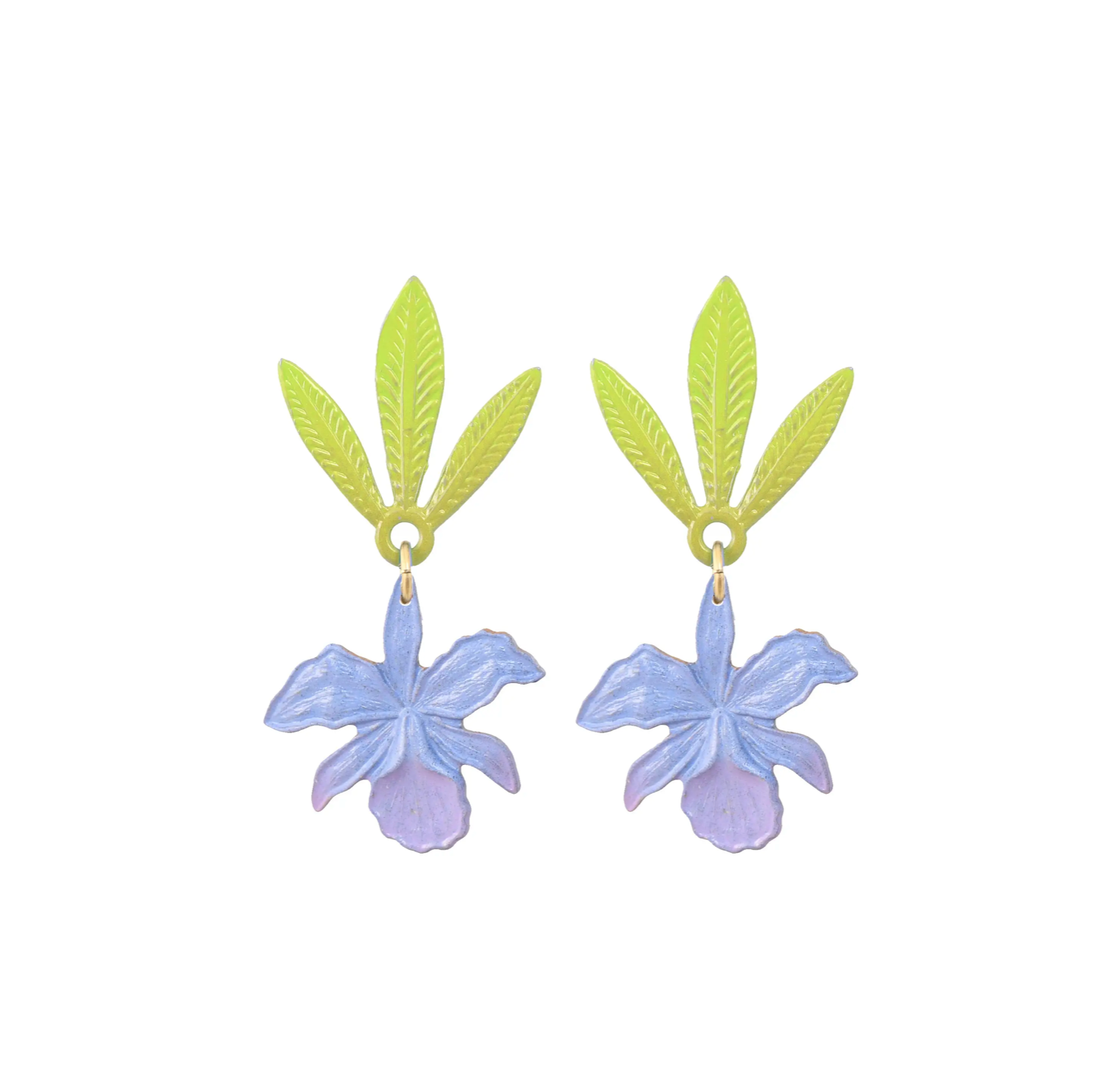 Lilac Orchid Earrings