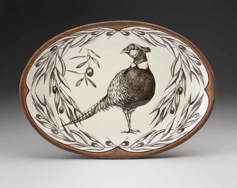 Pheasant Small Oval Platter