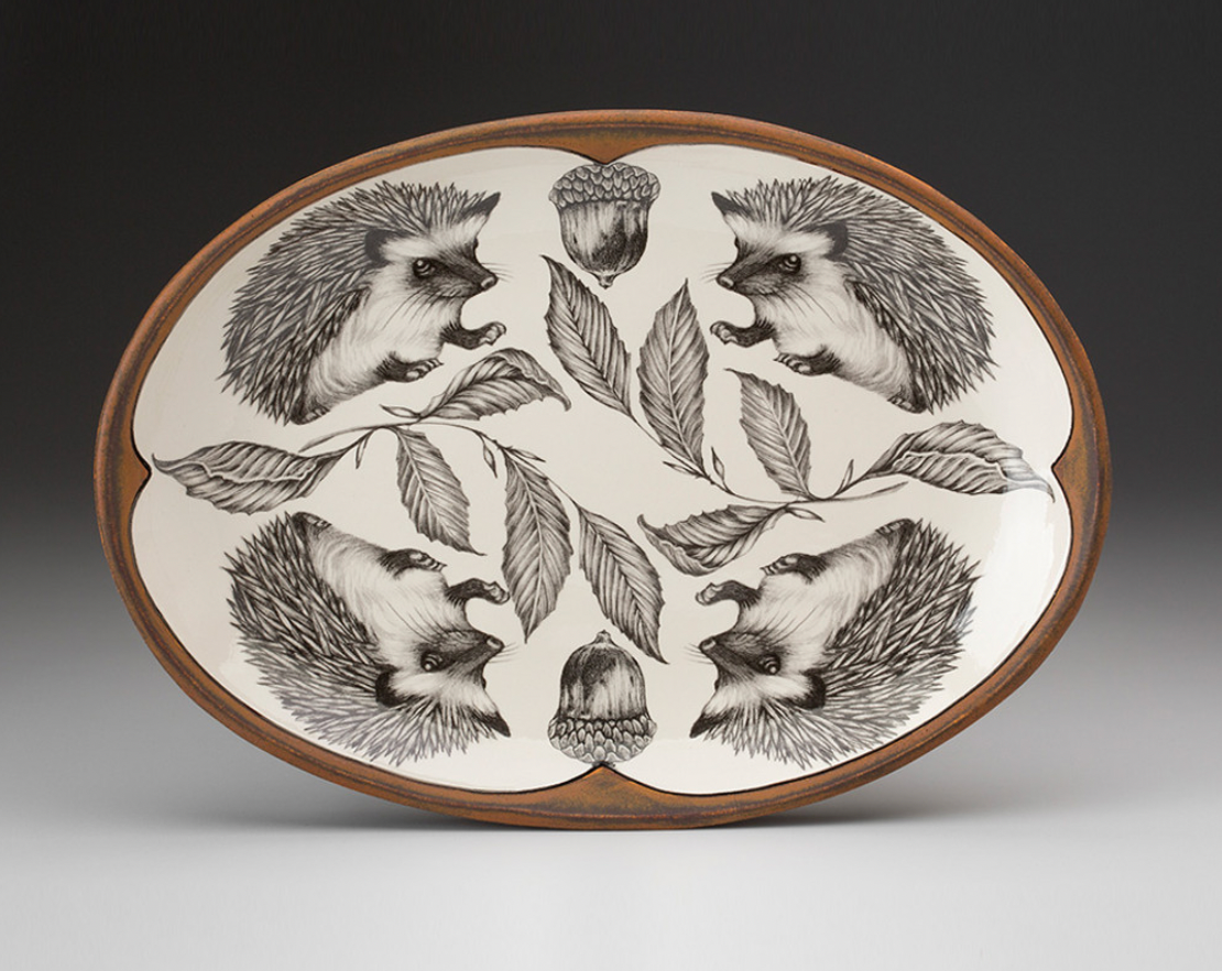 Hedgehog Small Oval Platter
