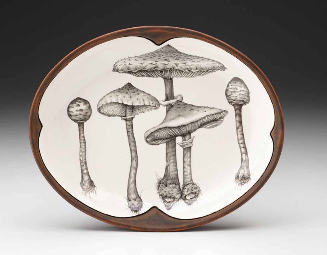 Parasol Mushroom Small Serving Dish