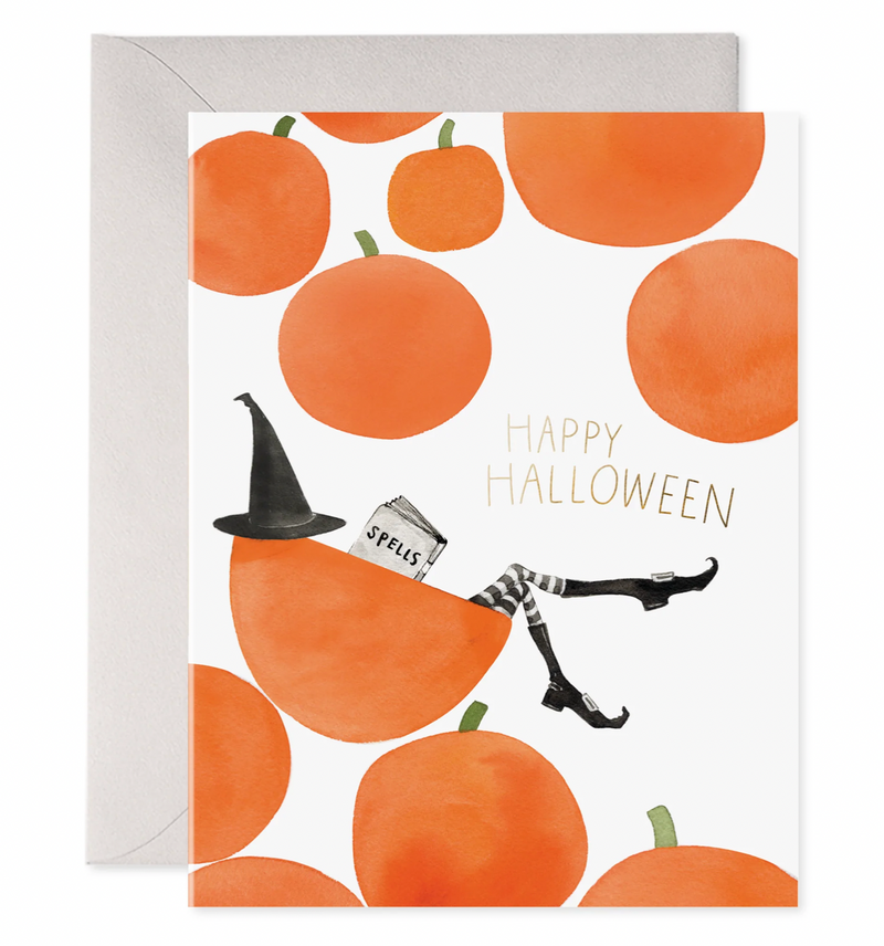Pumpkin Witch Card