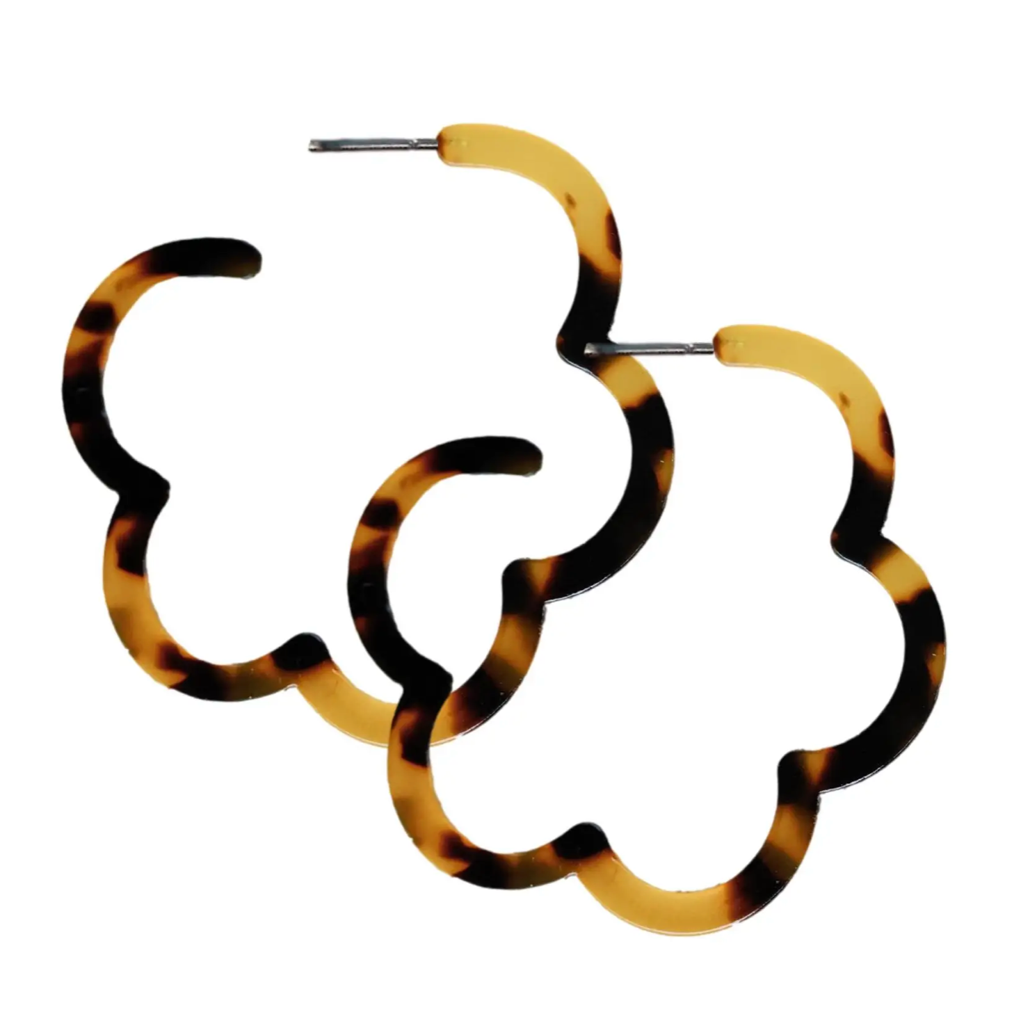 Skinny Brown Tortoise Hoops