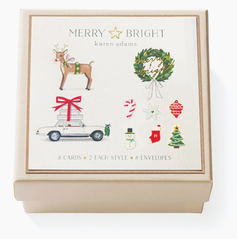 Merry & Bright Gift Enclosure Box