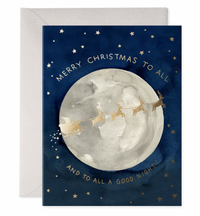Santa Moon Card