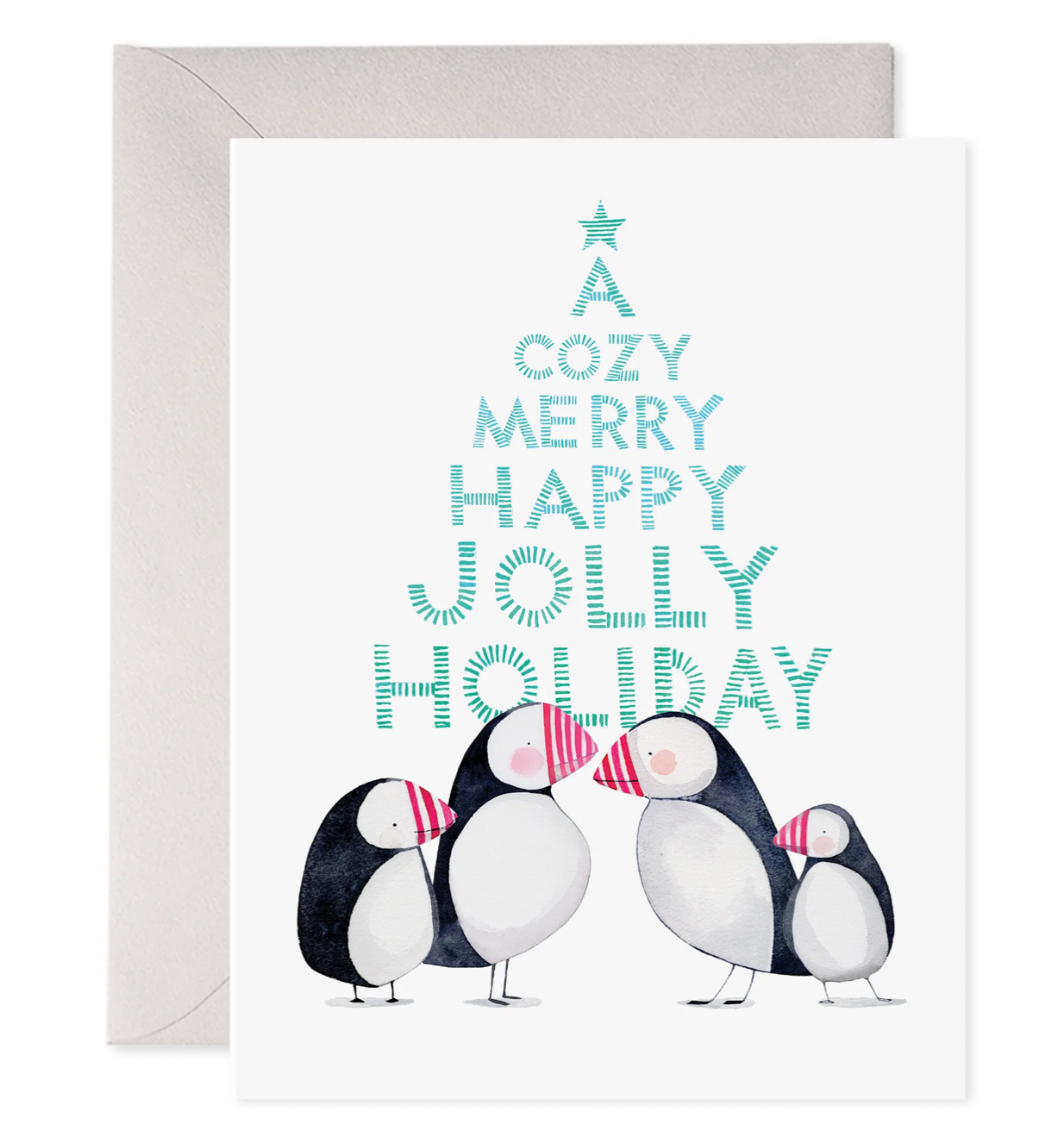 Jolly Puffins Card
