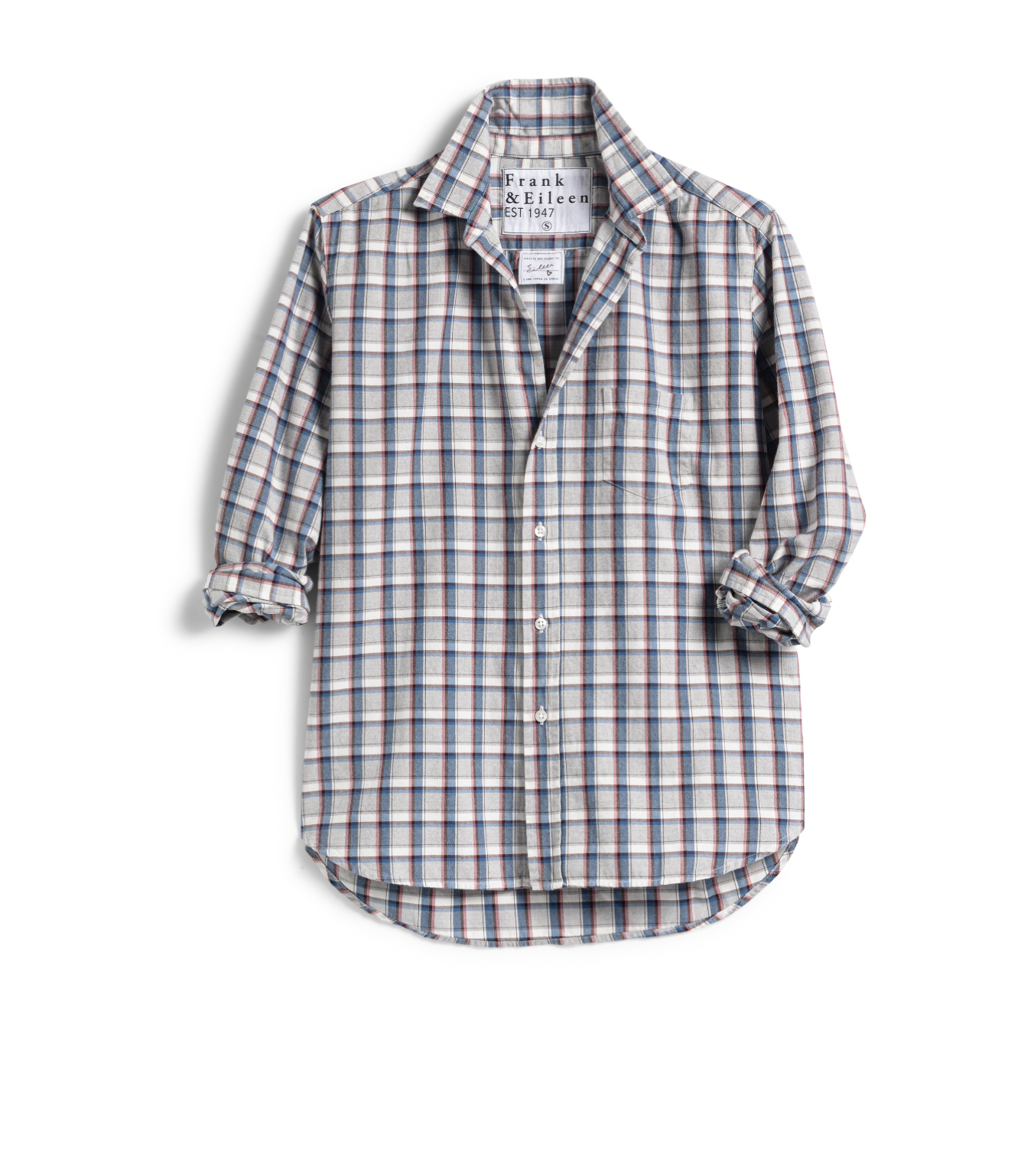 F&E Eileen Pink, Grey & Blue Plaid