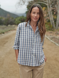F&E Eileen Pink, Grey & Blue Plaid