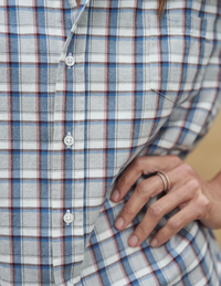 F&E Eileen Pink, Grey & Blue Plaid