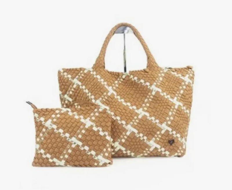 Handwoven Tote in Camel