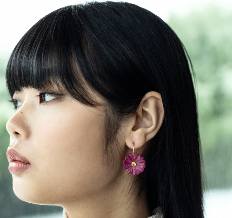 Lizzie Fortunato New Blooms Earrings - Fuchsia