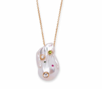Lizzie Fortunato Rainbow Pearl Oasis Necklace