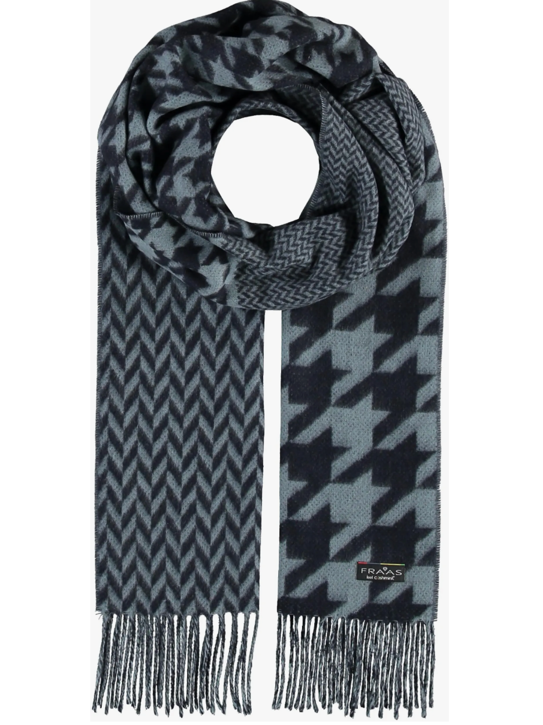 Patchwork Houndstooth Scarf
