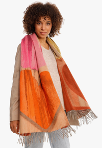 Brushstroke Hearts Oversized Scarf