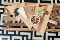 Solid Blonde Tree Charcuterie Board Large