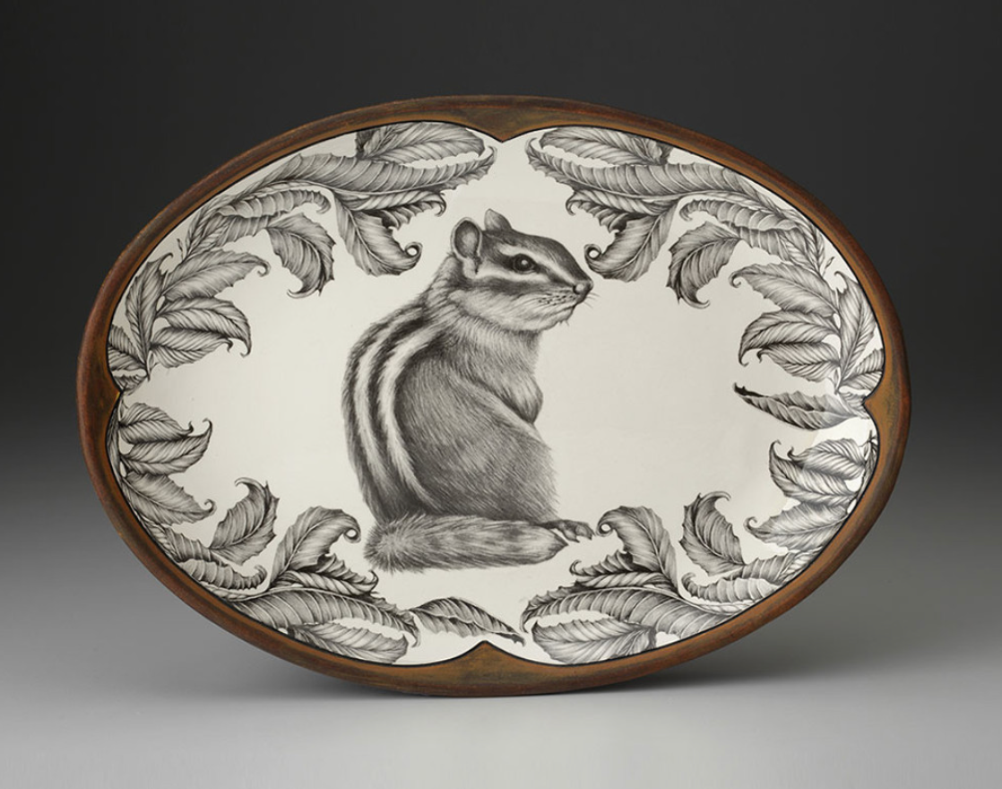 Chipmunk Small Oval Platter