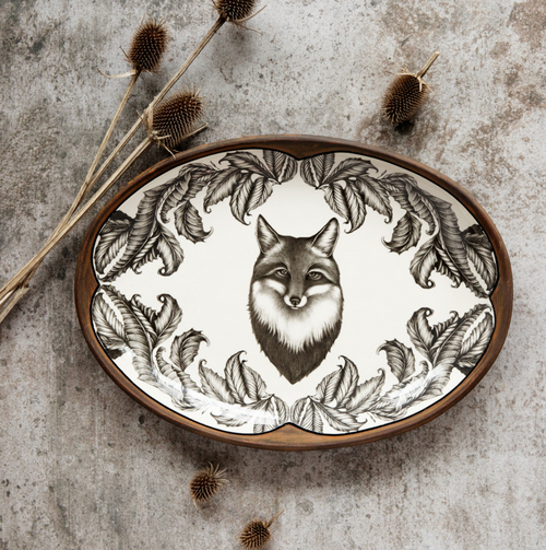 Fox Small Oval Platter