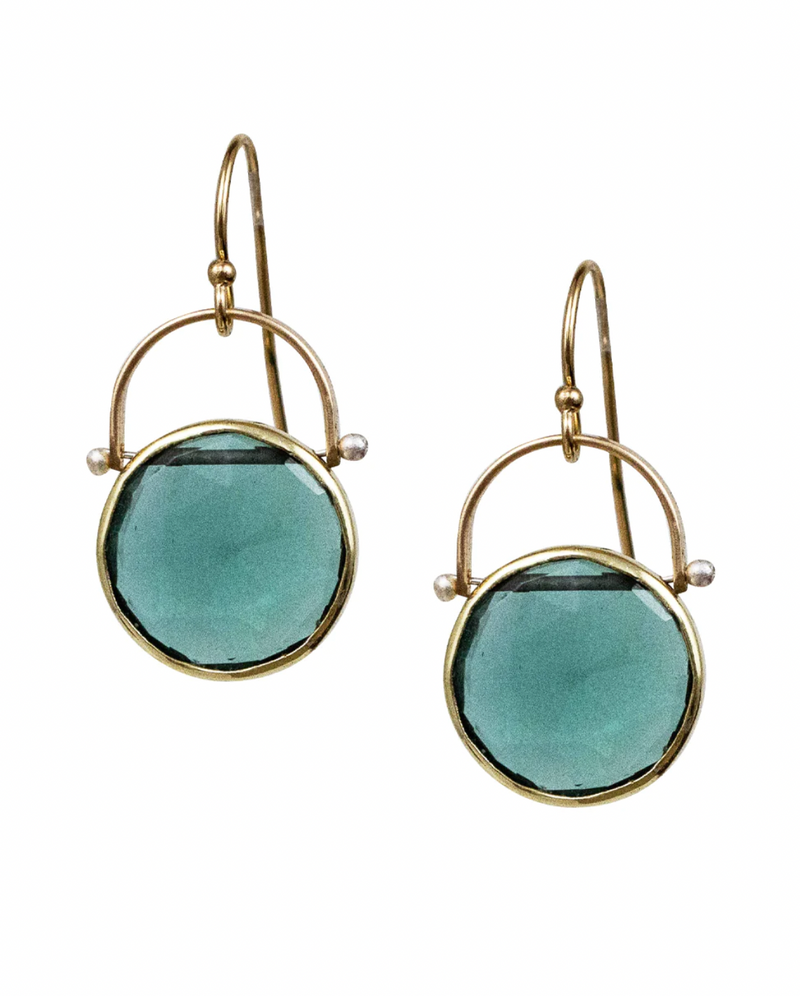 Dipsea Green Quartz Earrings