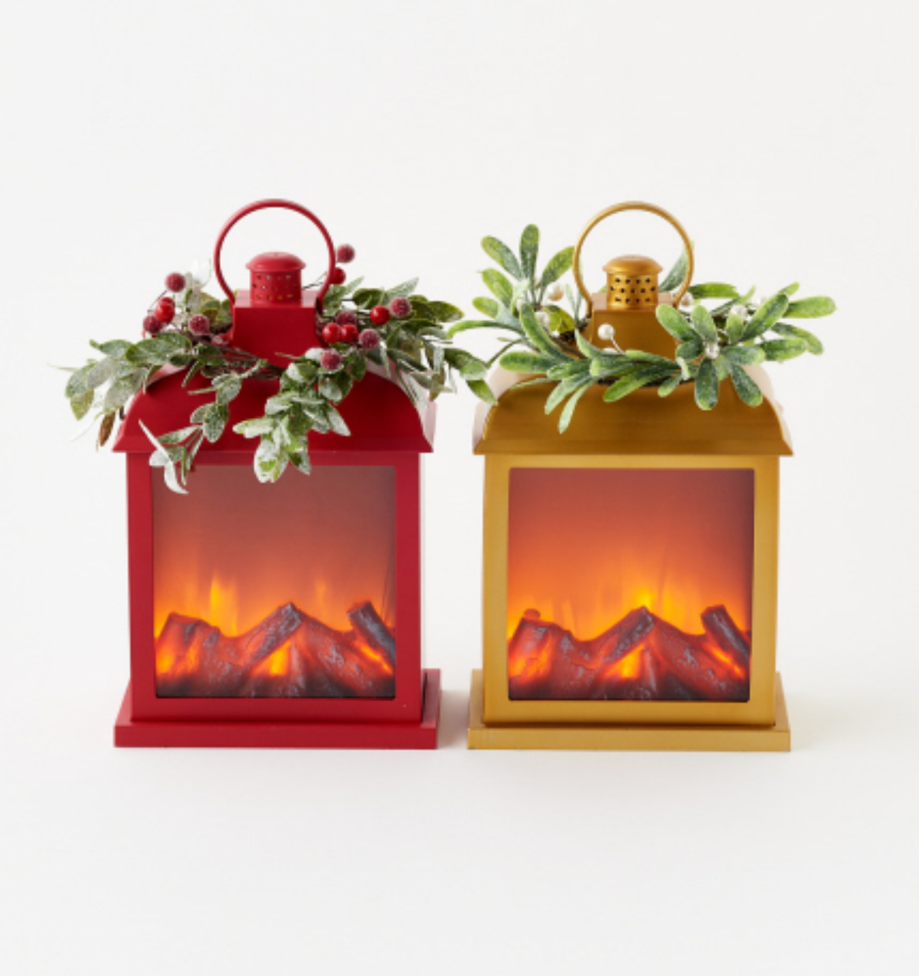 LED Fire Light Lantern