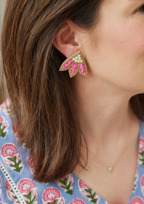 Pink Calypso Studs