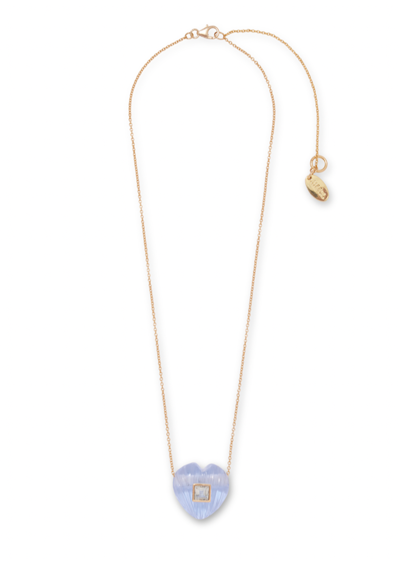 LF Gemini Necklace in Etched Periwinkle