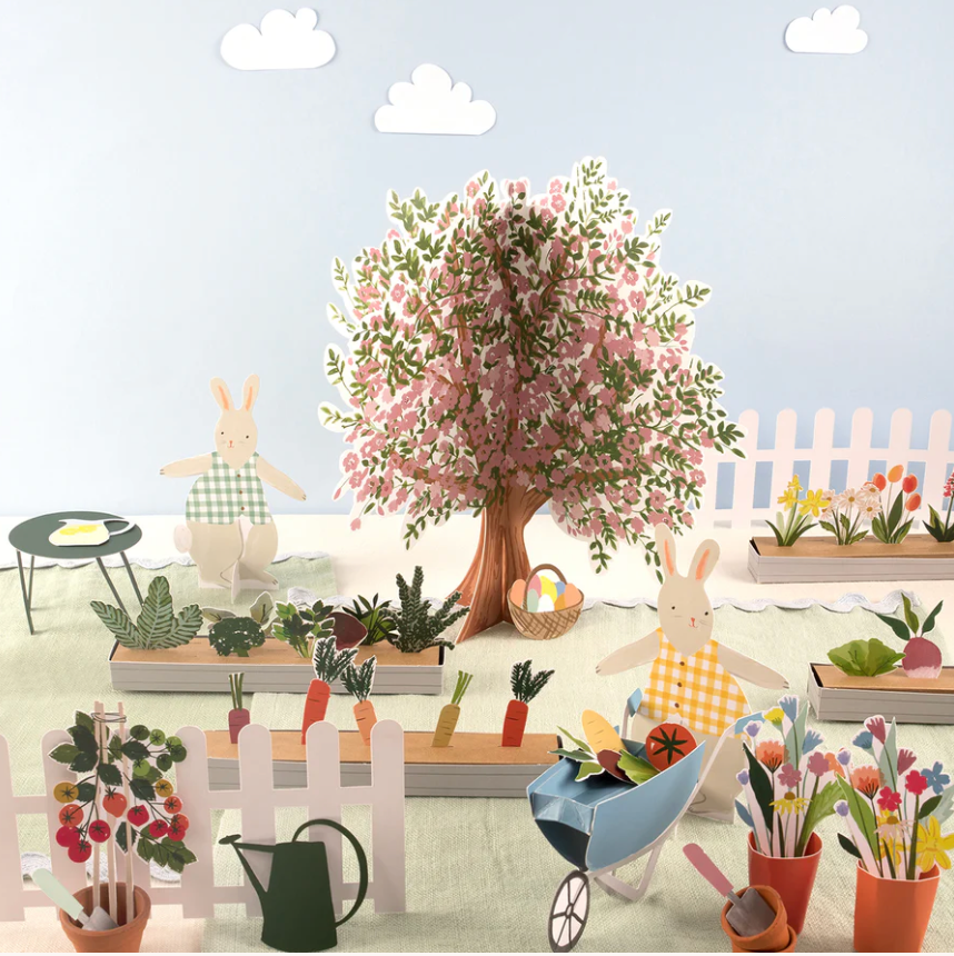 Bunny Paper Play Garden