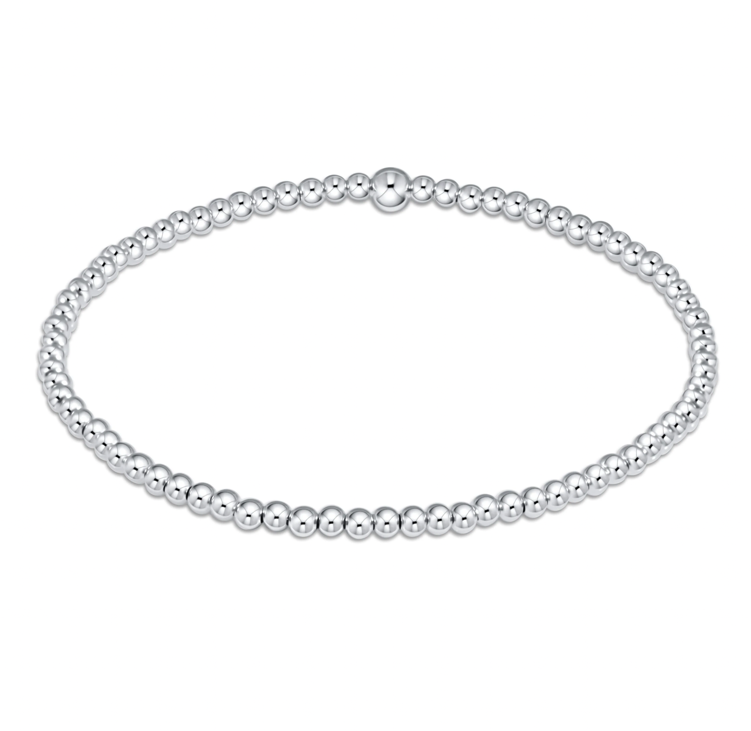 Classic Sterling 2.5MM Bead Bracelet
