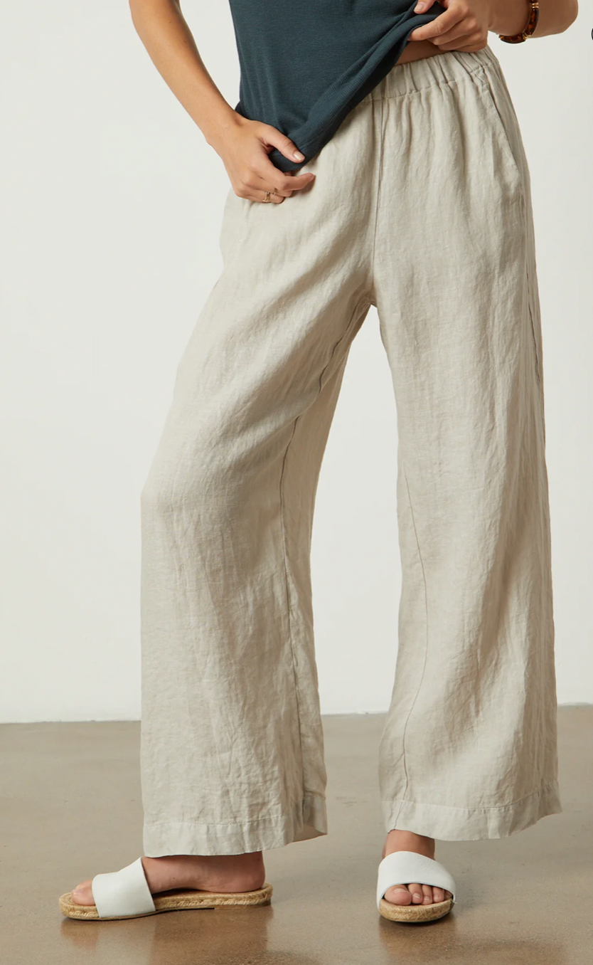 Velvet Lola Linen Pant Cobble