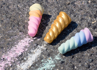 Rainbow Unicorn Horn Sidewalk Chalk