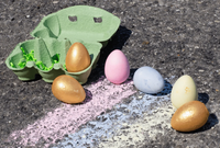 Bunny's 6 Eggs Handmade Sidewalk Chalk