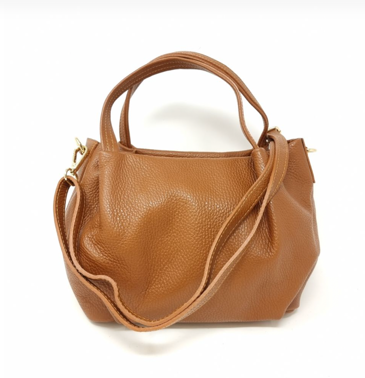 Camel Leather Handbag