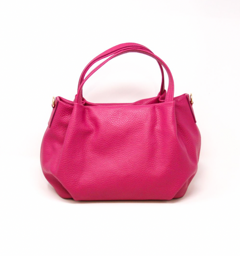 Hot Pink Leather Handbag