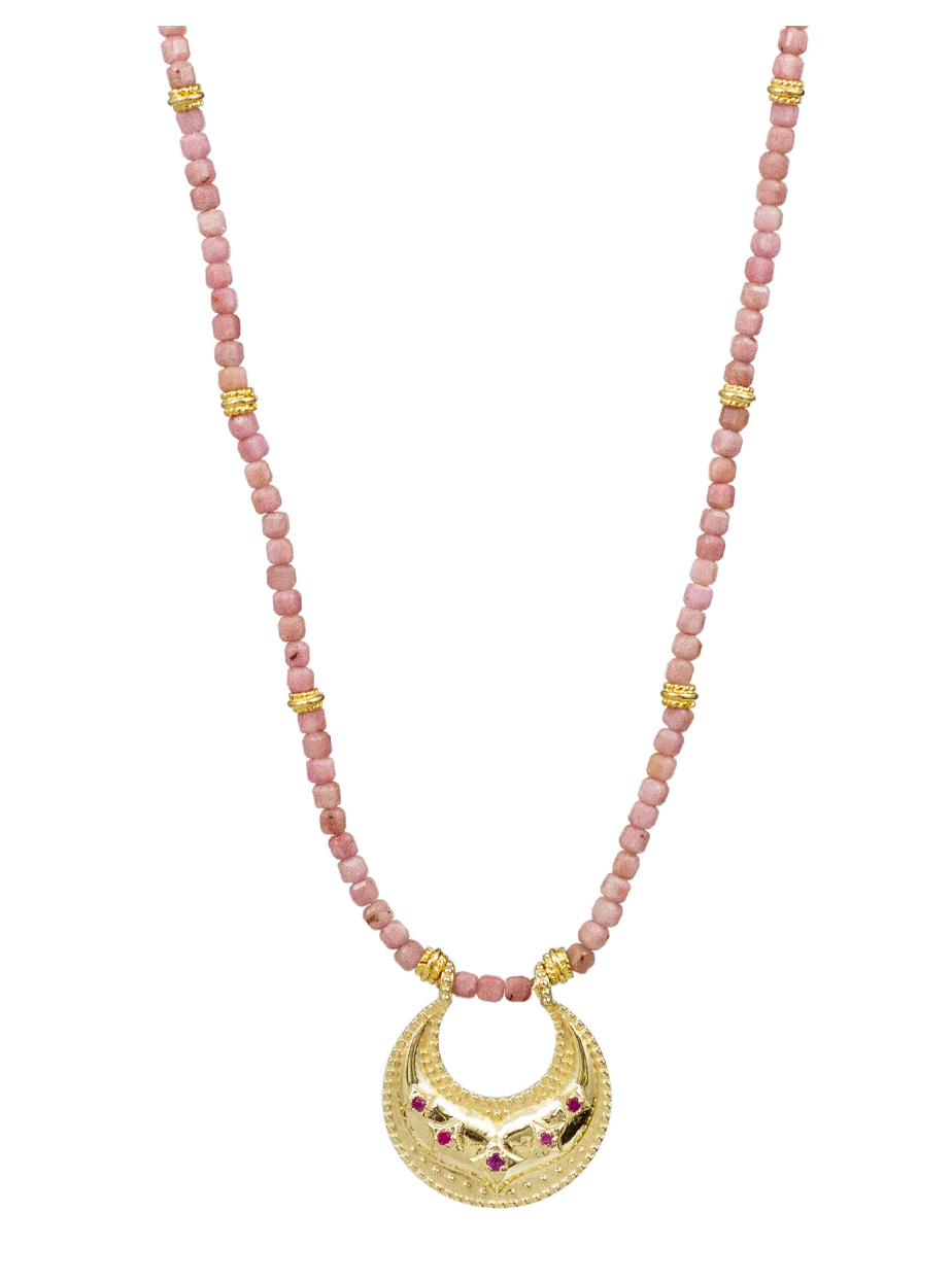 Zaira Rhodochrosite Necklace