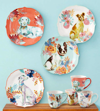 Nature Dog Porcelain Plate