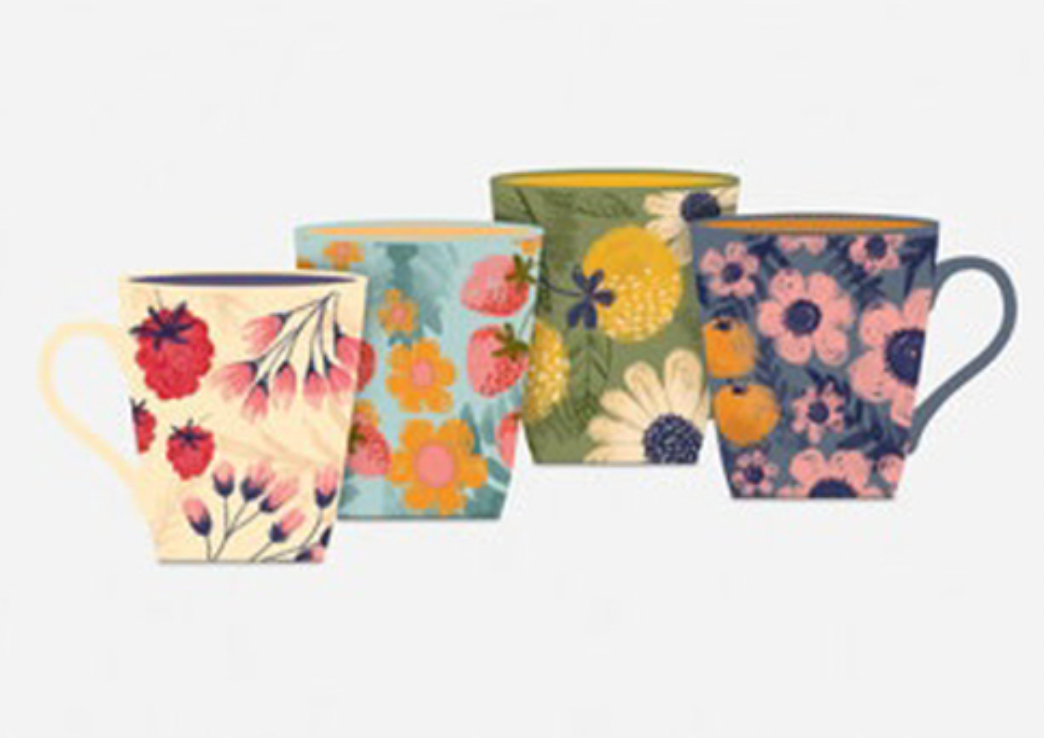 Berries & Floral Mug