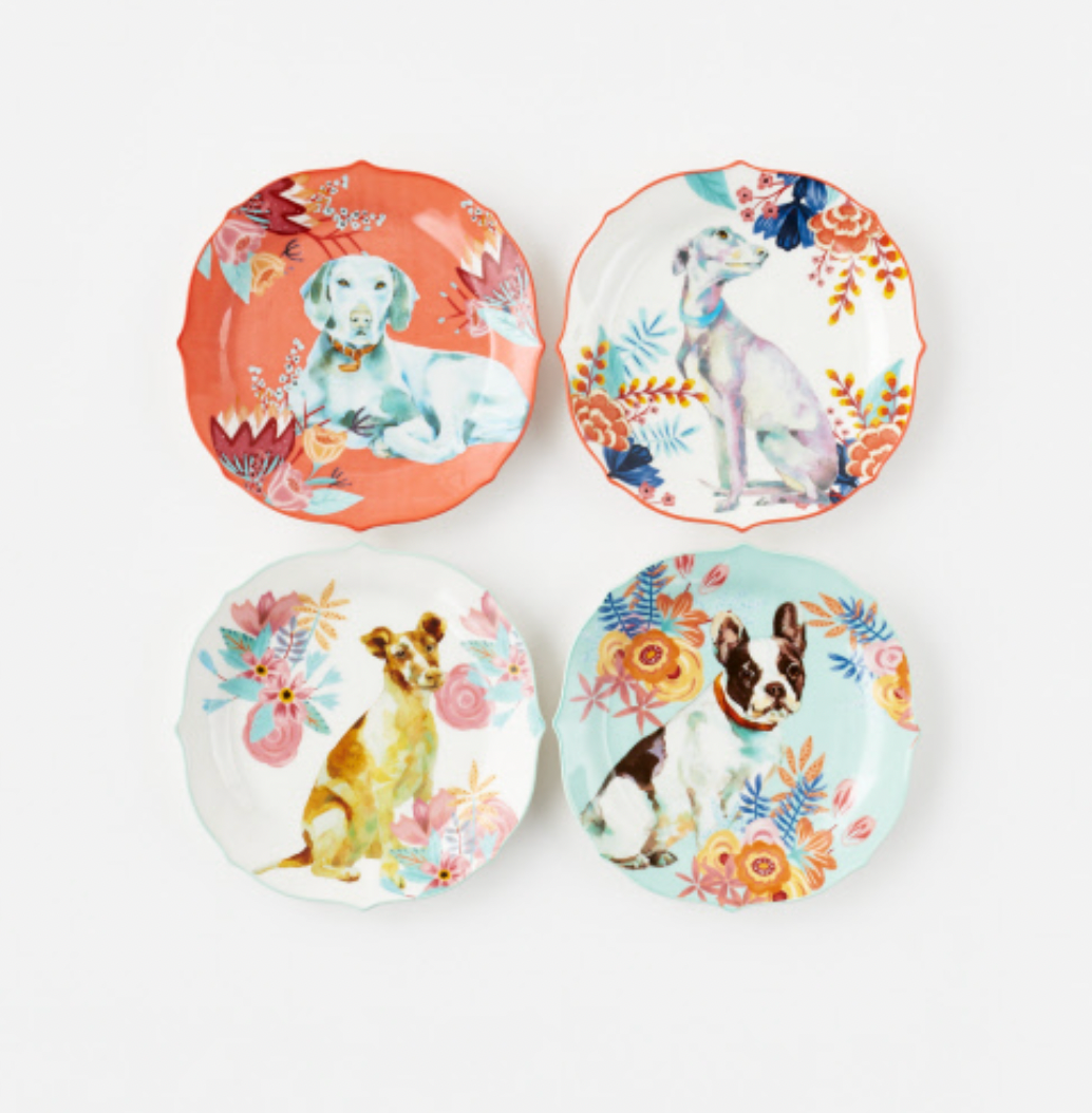 Nature Dog Porcelain Plate