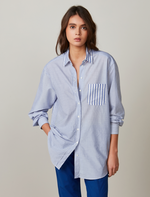 Striped Patchwork Culture Shirt
