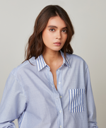 Striped Patchwork Culture Shirt