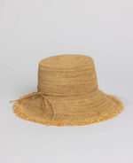 Hatattack Packable Raffia Bucket Hat