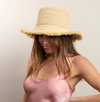 Hatattack Packable Raffia Bucket Hat