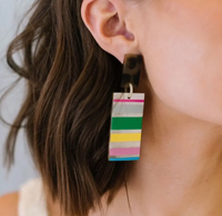 Tortoise Top Rainbow Earrings
