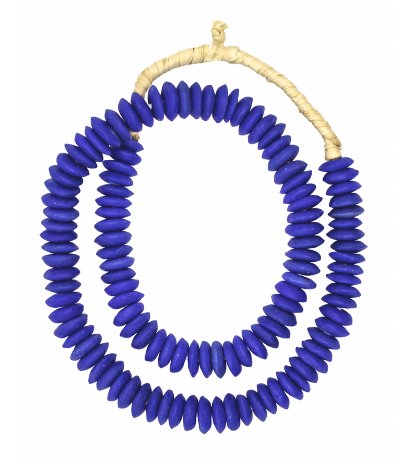 Dark Blue Mid-Length Trade Beads