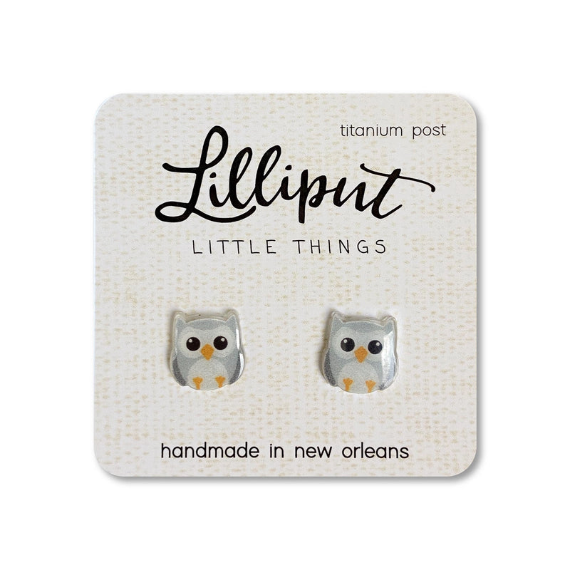 LP Owl Earrings